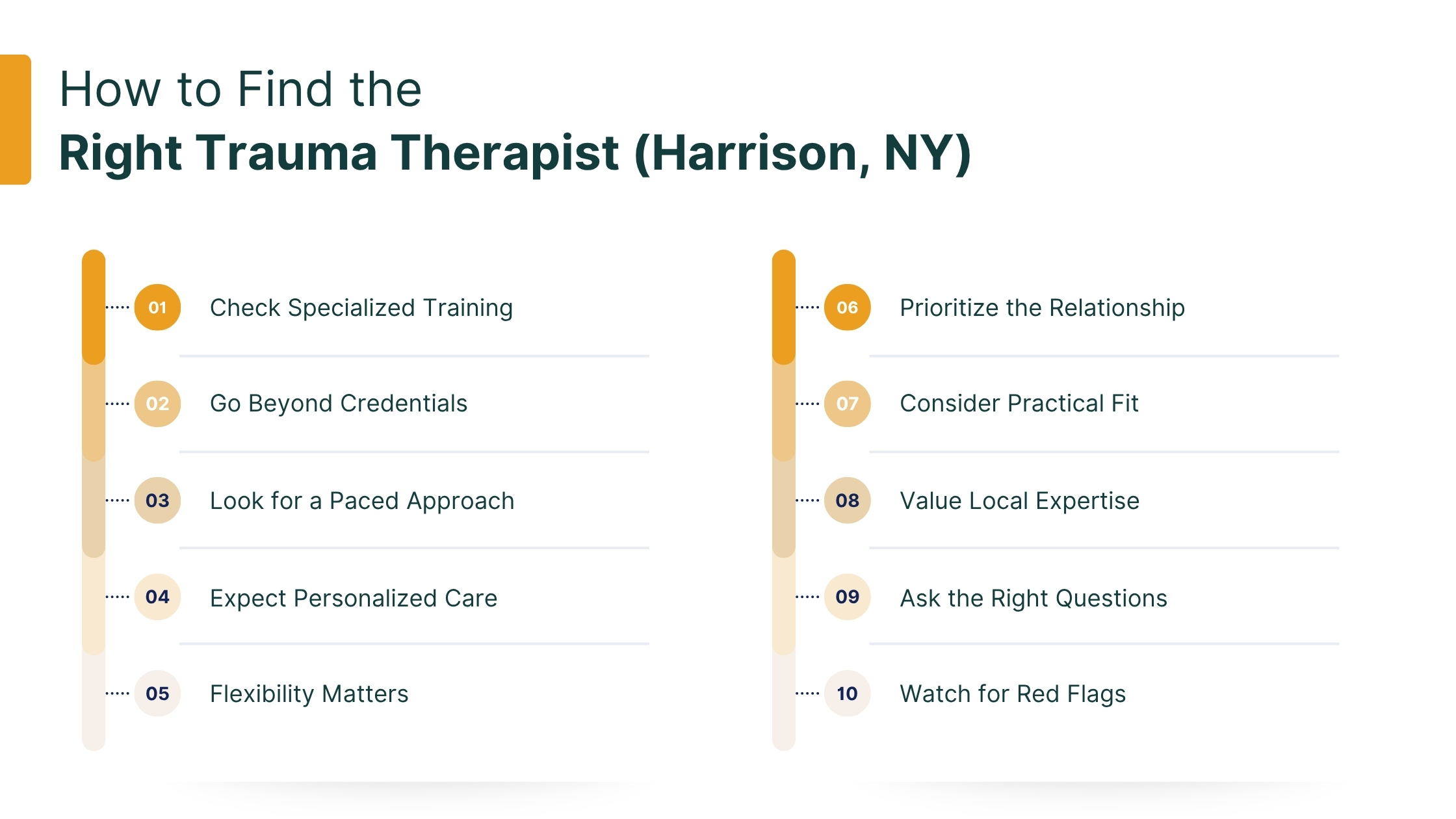 How to Find the Right Trauma Therapist (Harrison, NY)