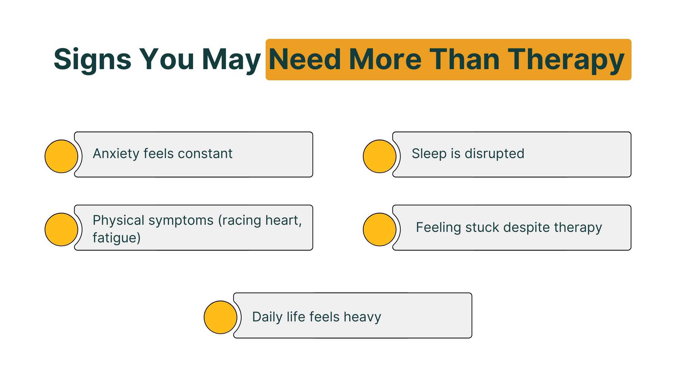 Signs You May Need More Than Therapy